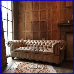 Vintage Chesterfield Leather Couch, Bakers Furniture Beige Tufted Couch Loveseat