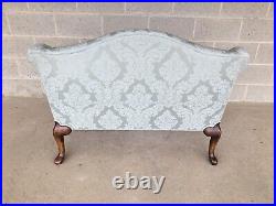 Vintage Chippendale Style Lions Foot Camel Back Love Seat