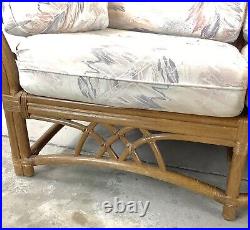 Vintage Coastal Three Seat Bamboo Sofa by Lane