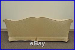 Vintage Custom French Hollywood Regency Upholstered Tufted Drape Form Sofa Couch