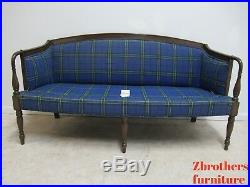 Vintage Custom Mason Art Sheraton Style Mahogany Sofa Couch