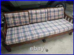 Vintage Daybed/Couch 1970s Howard Manufacturing. Americana. Red white and blue