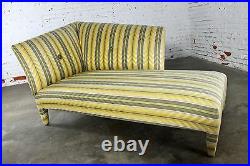 Vintage Donghia Yellow Stripe Spirit Chaise Longue by John Hutton