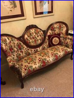 Vintage Early 1800s Victorian Style Sofa and 2 Chairs EXCELLENT CONDITION