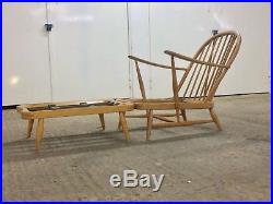 Vintage Ercol 203 Windsor Easy Chair Low Chair And Footstool