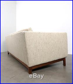 Vintage Folke Ohlsson Dux Teak Sofa Tweed Mid Century Danish Modern Rare 1960's