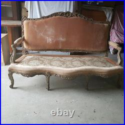 Vintage French Loveseat/ Sofa