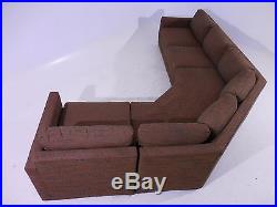 Vintage Harvey Probber Low Floating 3pc Sectional Sofa Mid Century Modern