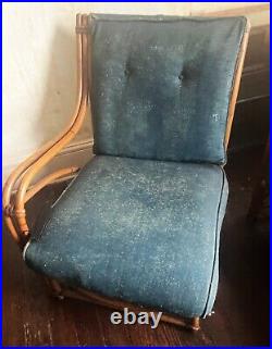 Vintage Heywood Wakefield Cane Sofa And Chair