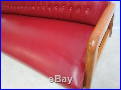 Vintage Heywood Wakefield Tufted Mid Century Sofa Settee Couch