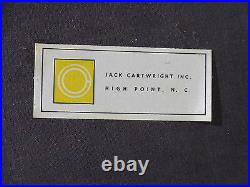 Vintage Jack Cartwright Geometric Cube Sofa 70's Mid Century Modern Baughman Era