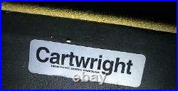 Vintage Jack Cartwright Modular 3 Sectional Fabric Sofa Blue & Maroon Free Ship