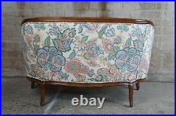 Vintage John Widdicomb Walnut French Louis XV Provincial Loveseat Settee Sofa