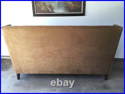 Vintage Large High Back Couch Settee 7-foot Long With 4-foot High Back