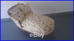Vintage Luis XV Style French Country Chaise Lounge
