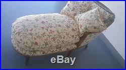 Vintage Luis XV Style French Country Chaise Lounge