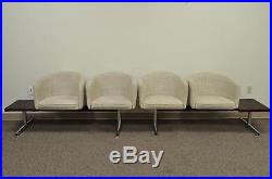 Vintage Mid Century Danish Modern Rosewood End Tables Club Chairs Sectional Sofa