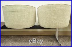 Vintage Mid Century Danish Modern Rosewood End Tables Club Chairs Sectional Sofa