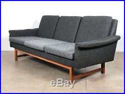 Vintage Mid Century Danish Modern Teak Westnofa Couch Sofa Ohlsson Wegner Era