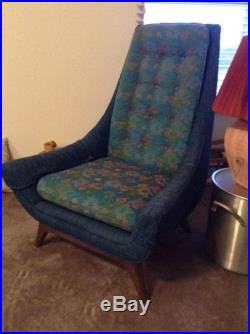 Vintage Mid-Century Gondola Couch Sofa & Gondola High Back Chair Pearsall-Style
