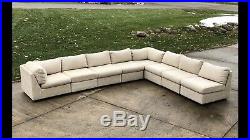 Vintage Mid Century Large Sectional Sofa Baughman Style