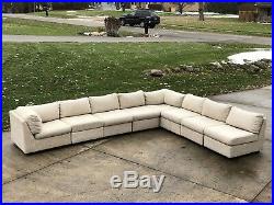 Vintage Mid Century Large Sectional Sofa Baughman Style