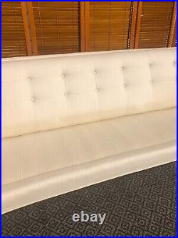 Vintage Mid Century Modern 90 Sofa Couch Paul McCobb Slight Curve Simple Lines