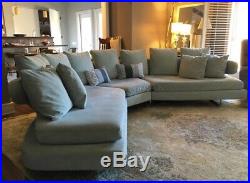 Vintage Mid Century Modern B&B Italia Arnie Style Sectional Couch White GL Ship
