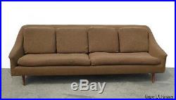 Vintage Mid Century Modern Brown Sofa Couch Folke Ohlsson for Dux Style