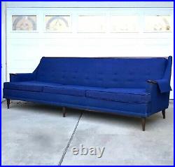Vintage Mid Century Modern Kroehler Avant Series Sofa Couch Danish Pearsall MCM