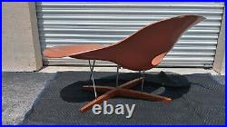 Vintage Mid Century Modern Retro Eames Vitra Amber La Chaise Lounge Chair