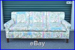 Vintage Mid Century Modern Whimsical Vinyl Sofa Couch Animal Aesop's Fables
