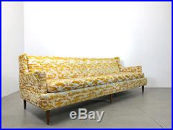 Vintage Mid Century Modern Yellow Jack Larsen Style Sofa Dunbar, Baughman Era