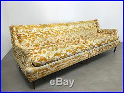 Vintage Mid Century Modern Yellow Jack Larsen Style Sofa Dunbar, Baughman Era