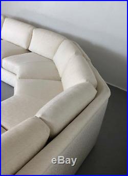 Vintage Milo Baughman Thayer Coggin Serpentine Sectional Sofa Mid Century Modern
