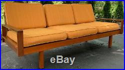 Vintage Sofa Couch Borenstein Brown Saltman Danish Mid Century Modern Modular