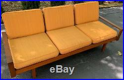 Vintage Sofa Couch Borenstein Brown Saltman Danish Mid Century Modern Modular