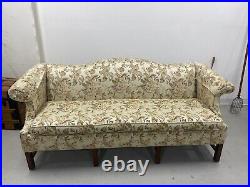 Vintage Sofa Couch Contemporary Traditional Floral 7 FT