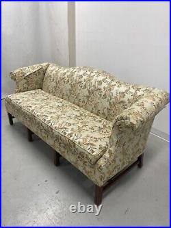 Vintage Sofa Couch Contemporary Traditional Floral 7 FT