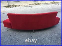 Vintage Thayer Coggin Sofa Modernist Modern Curved 96