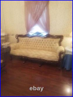 Vintage Victorian era couch and matching chair