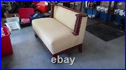 Vintage Yellow Couch Wood Veneer. LOCAL PICKUP ONLY