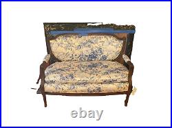 Vintage french parlor loveseat