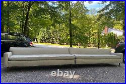 Vintage mid century modern 14' sofa couch