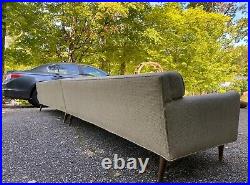 Vintage mid century modern 14' sofa couch