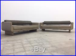 Vladimir Kagan Leather Sofa / Couch / Chaise / Daybed Mid Century Modern Vintage