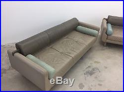 Vladimir Kagan Leather Sofa / Couch / Chaise / Daybed Mid Century Modern Vintage