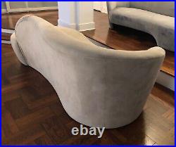 Vladimir Kagan-Weiman Curved Serpentine Chaise Mid Century Modern Cloud Sofa
