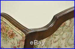 Vtg French Country Louis XV Style Wing Back Settee Love Seat Chair Wide Seat