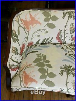 Vtg Hickory Chair Co / Federal Hepplewhite style camelback sofa / pickup only